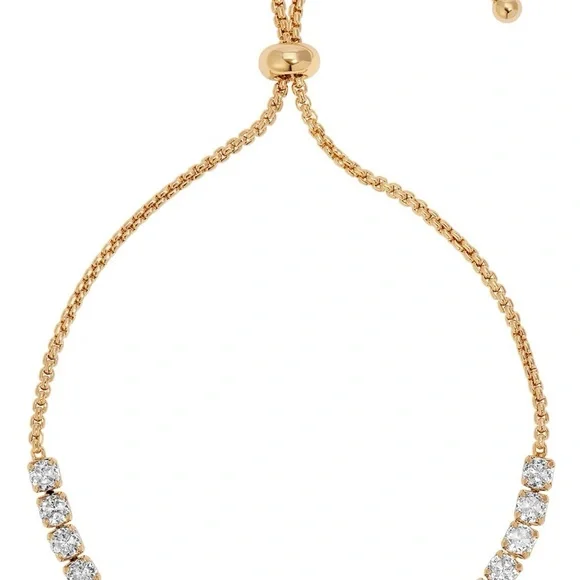 Ettika Gold Crystal Adjustable Bracelet - Picture 2 of 3